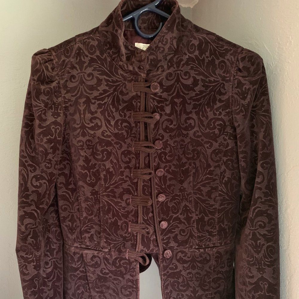 Ann Taylor Loft Purple Velvet Blazer